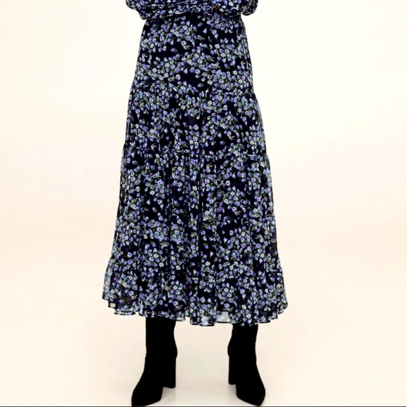 Mango Dresses & Skirts - Mango | MNG Lavanda 4-tier Boho Maxi Skirt M